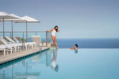 Infinity pool Jumeirah Mallorca en Puerto de Sóller hotel 5 estrellas