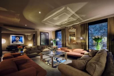 Sala de estar del 5 estrellas Hotel Can Alomar en Palma de Mallorca